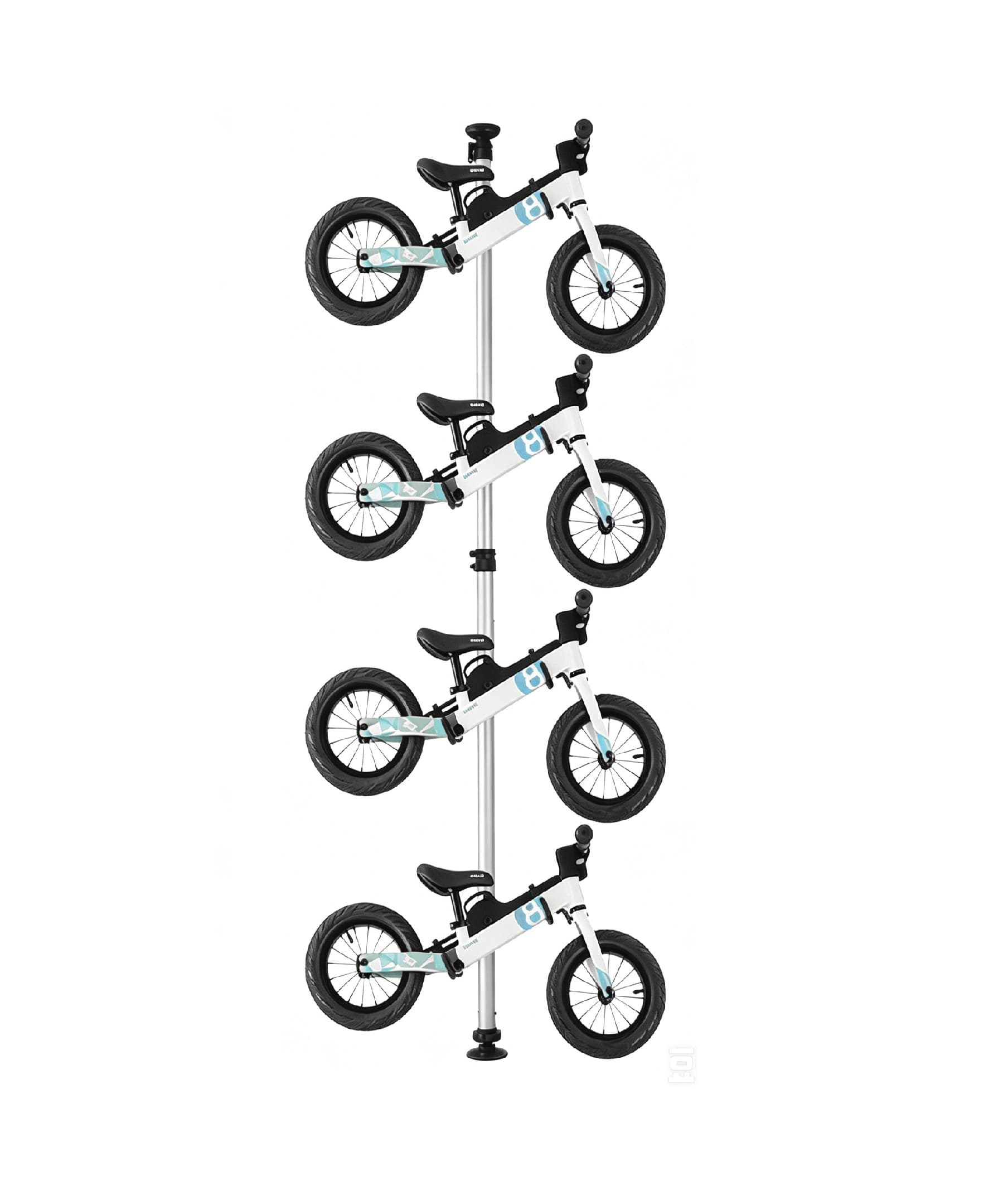 Floor-to-Ceiling Bike Rack 4M 4 hooks