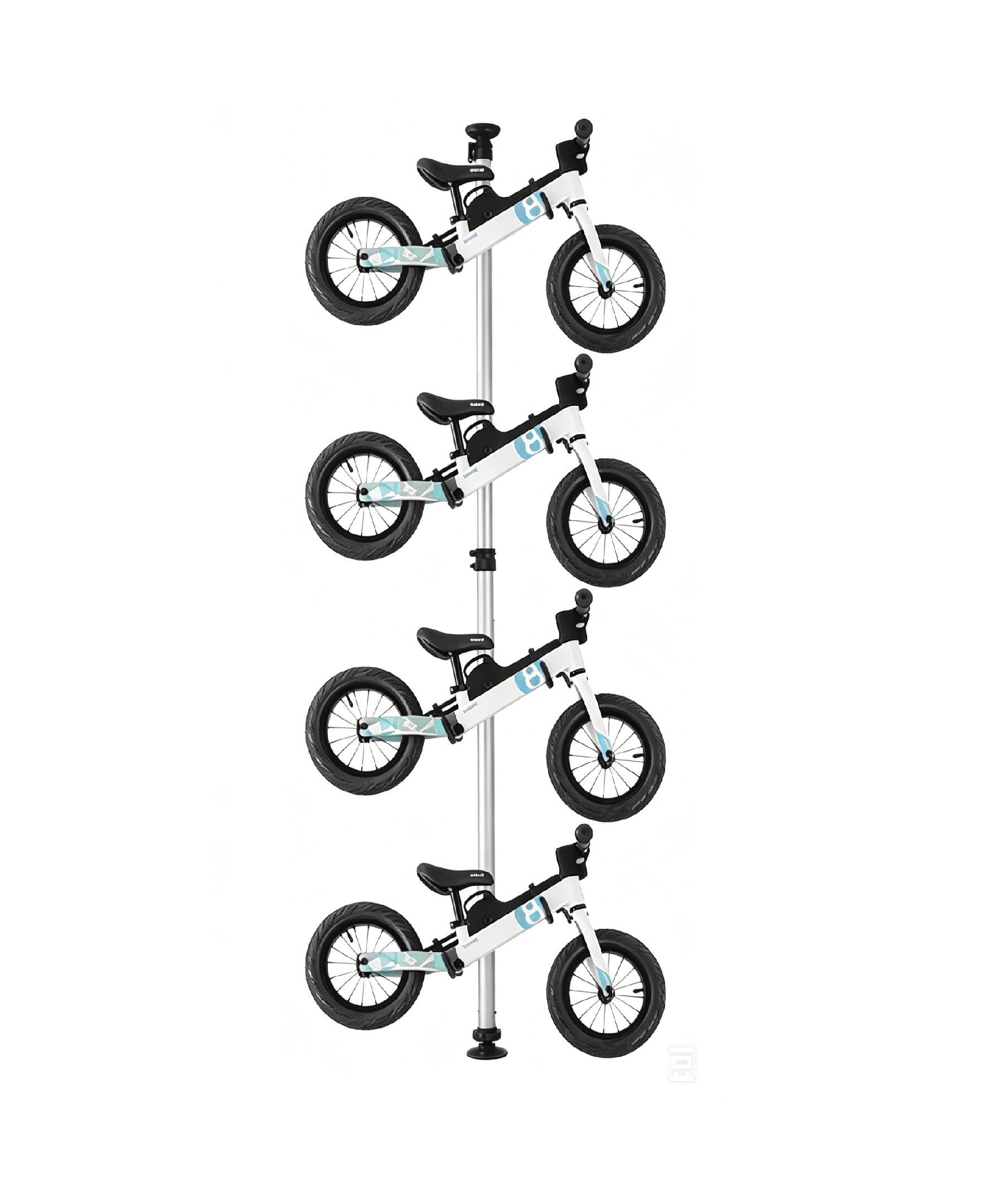 Floor-to-Ceiling Bike Rack 4M 4 hooks