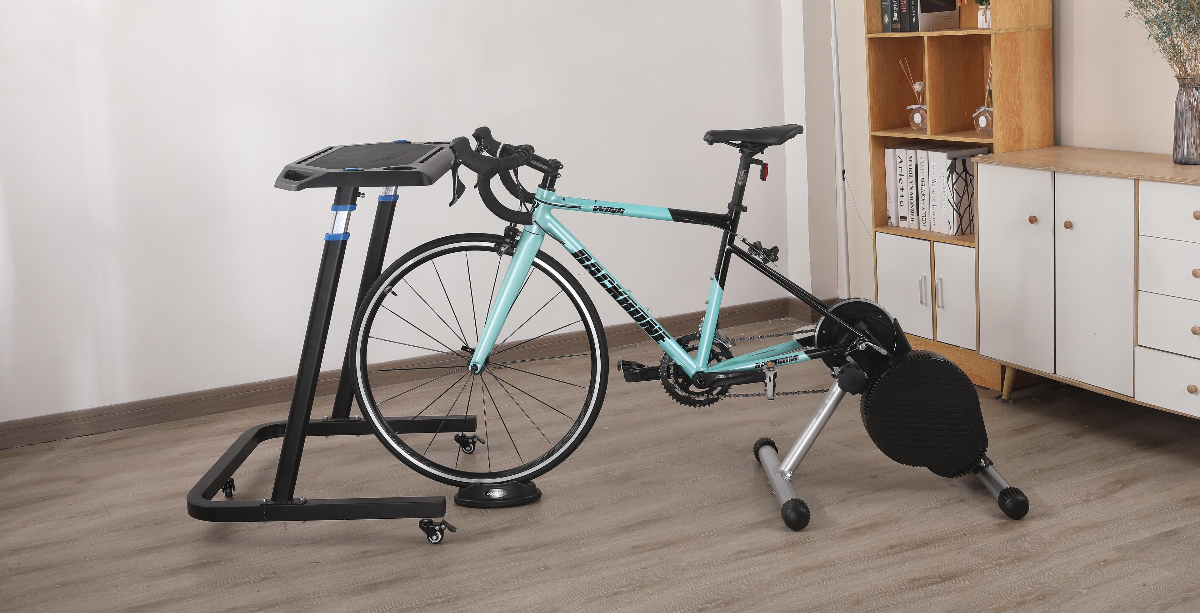 Bike trainer fitness desk -The custom-built desk for the indoor cyclist.