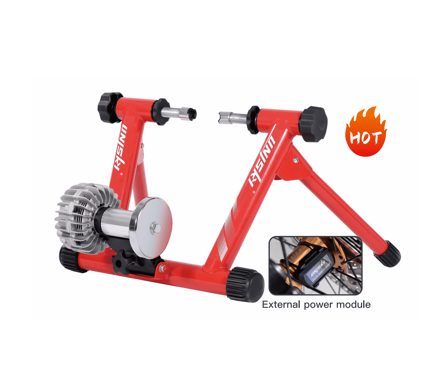 Smart Liquid Resistance External Sensing Bike Trainer (Small Wheel)