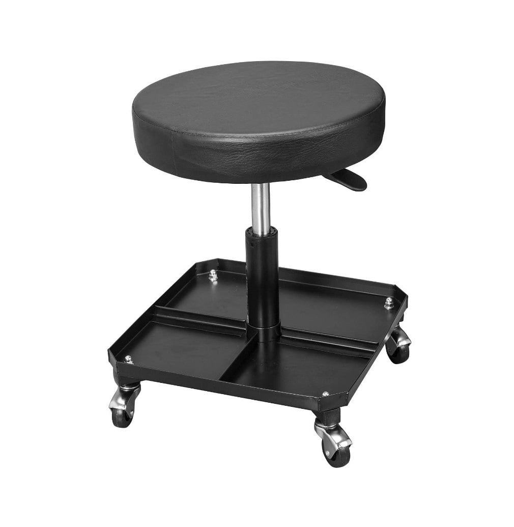 Mechanic's Rolling Stool With Big Tools Tray
