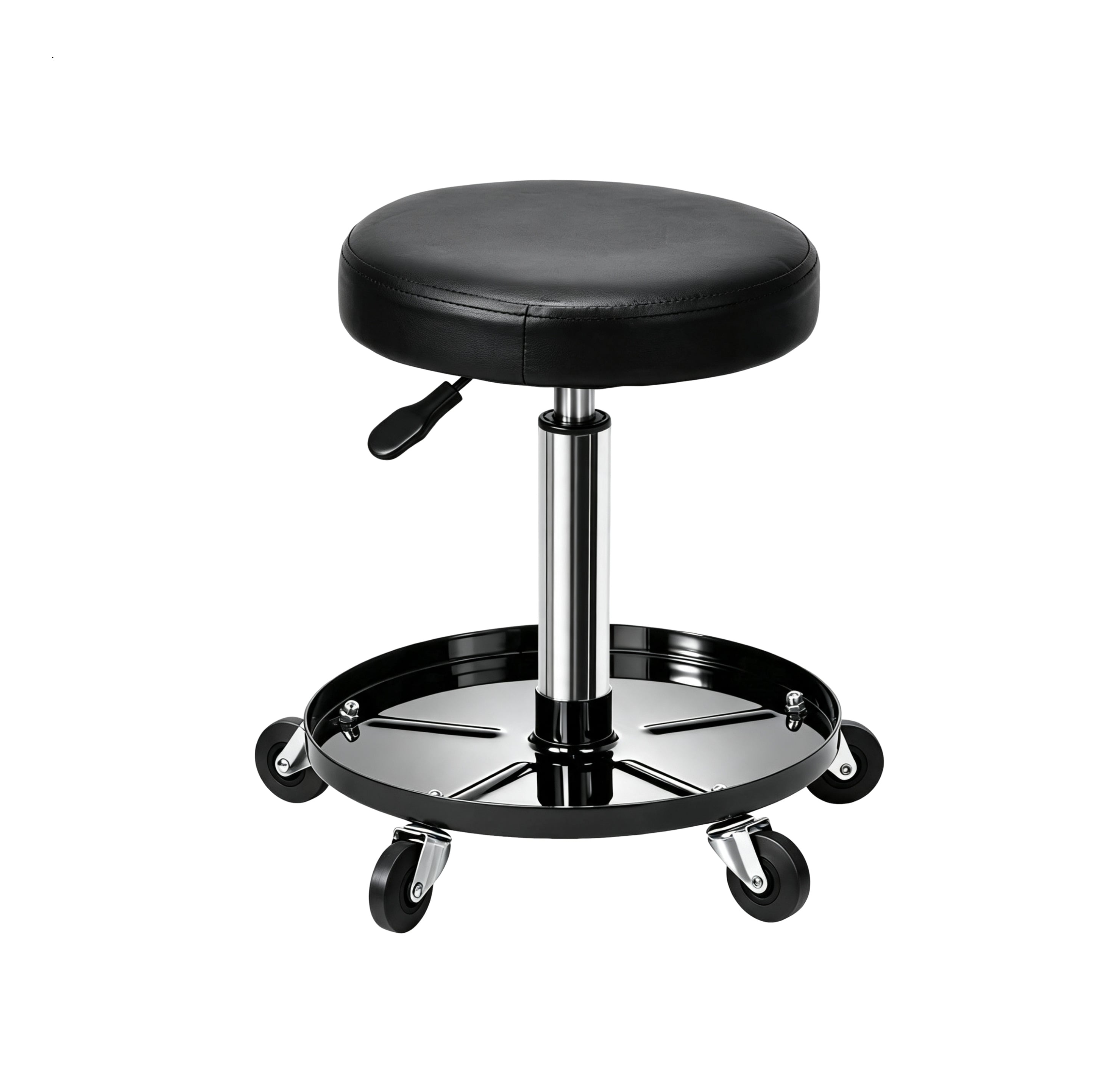 Mechanic's Rolling Stool With Padded Seat